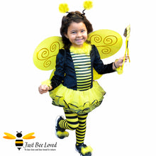 Load image into Gallery viewer, Girl&#39;s tutu fancy dress 10-piece bee costume