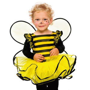 Little girl wearing Bumble Bee Party dress costume
