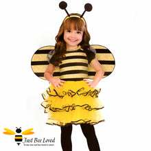 Load image into Gallery viewer, Girl&#39;s 3 Piece Fancy Dress Bee Costume