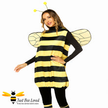Load image into Gallery viewer, Women's bumble bee honey bee fancy dress costume