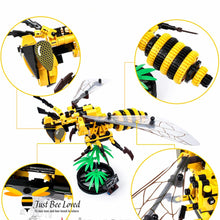Load image into Gallery viewer, Bee Building Lego Block Set featuring 236 pieces and simulated Bee model