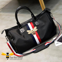 Load image into Gallery viewer, Large waterproof Weekend Travel Luggage Sports Bag with large bee