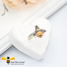 Load image into Gallery viewer, Sterling Silver Queen Honey Bee Ring