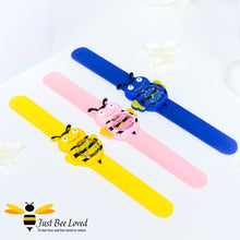 Load image into Gallery viewer, Children's Funny Bee Snap Watch in 3 Colours