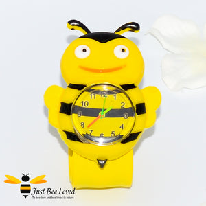 Children's Funny Bee Snap Watch in 3 Colours - Yellow