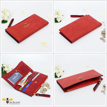 Load image into Gallery viewer, Gallery of red Faux suede leather bee purse