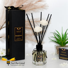 Load image into Gallery viewer, Hexagon shaped vegan reed diffuser, fragrance Moonlight Jasmine