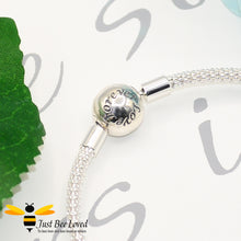 Load image into Gallery viewer, sterling silver bracelet engraved with forever love