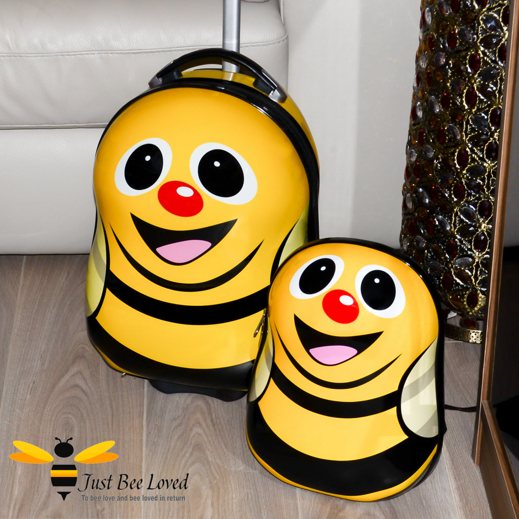 Kids Luggage Matching Suitcase And Backpack Children's Bumble Bee