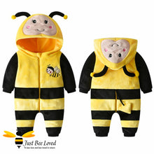 Load image into Gallery viewer, Baby infant bumble bee costume romper onesie outfit