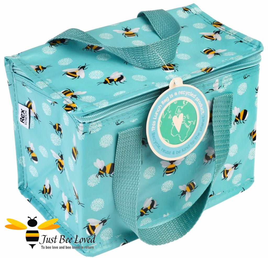 Bumblebees Thermal Picnic Blue Lunch Bag