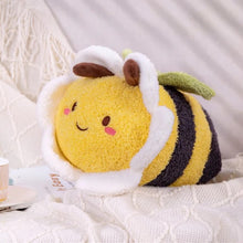Load image into Gallery viewer, Bumble bee soft toy with daisy flower face