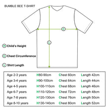 Load image into Gallery viewer, Just Bee Loved Boys&#39; bee t-shirt size guide
