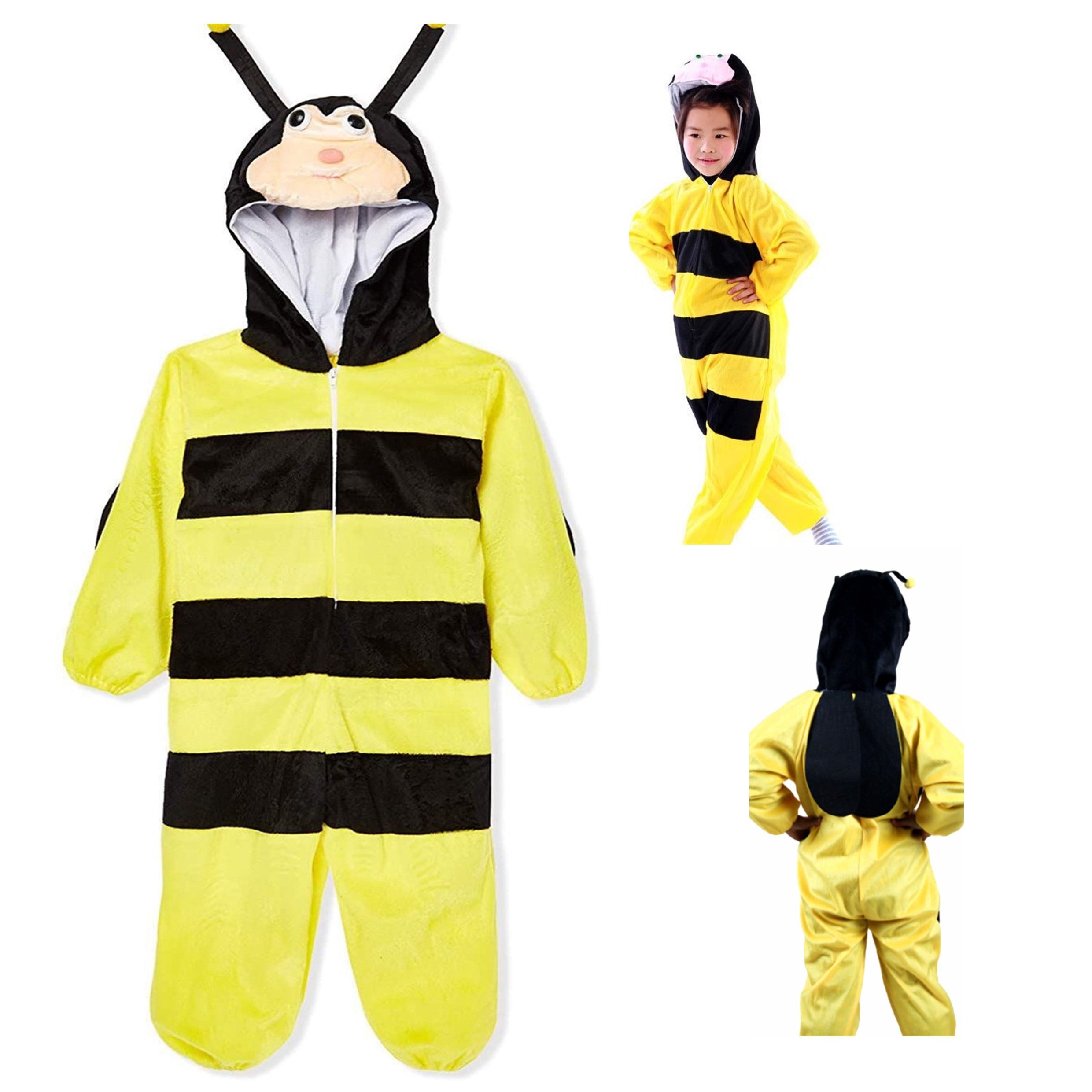 Kid's all in one bumble bee fancy dress onesie costume