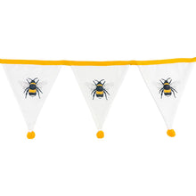 Load image into Gallery viewer, White and Yellow Bumblebees Bunting Flags Party Banner.
