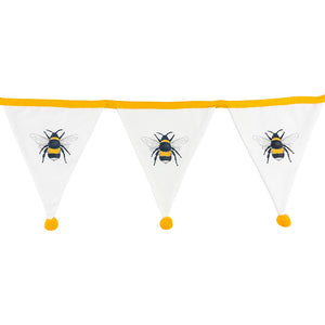 White and Yellow Bumblebees Bunting Flags Party Banner.