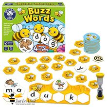 Load image into Gallery viewer, Buzz Words children&#39;s bee themed board game.