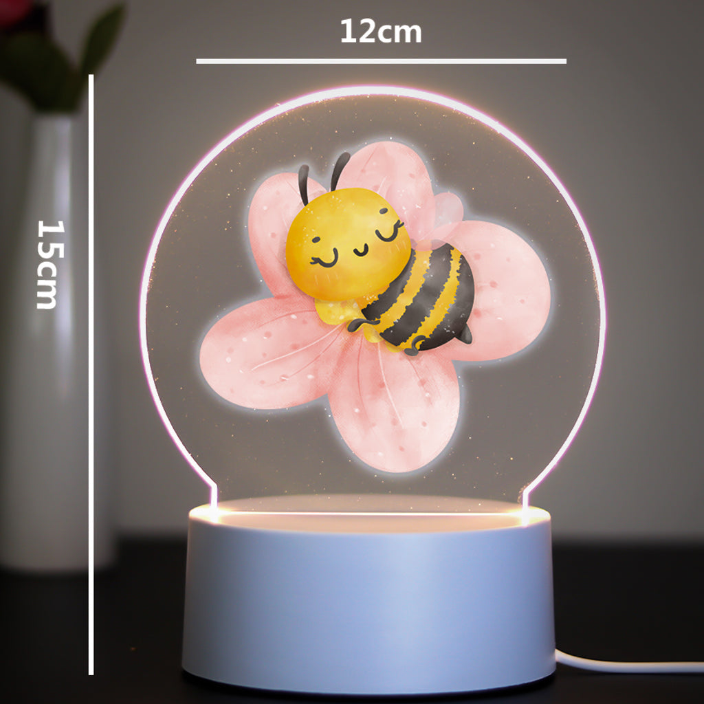 Children's bedside bee night light lam