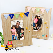 Load image into Gallery viewer, Daddy Mummy Bee wooden picture photo frame