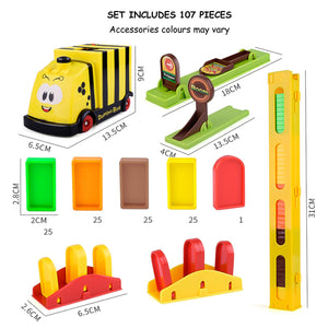 Domino bee train toy set with accessories