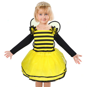 Girl's bumble bee party dress fancy dress costume