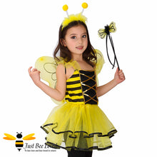 Load image into Gallery viewer, Lovely Bee Fairy 3 Piece Fancy Dress Bee Costume