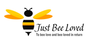 Just Bee Loved logo with tagline