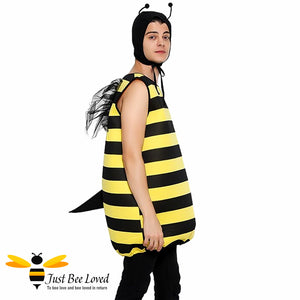 Men's bumble bee fancy dress 2 piece costume