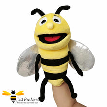 Load image into Gallery viewer, Bumble bee plush hand puppet soft toy