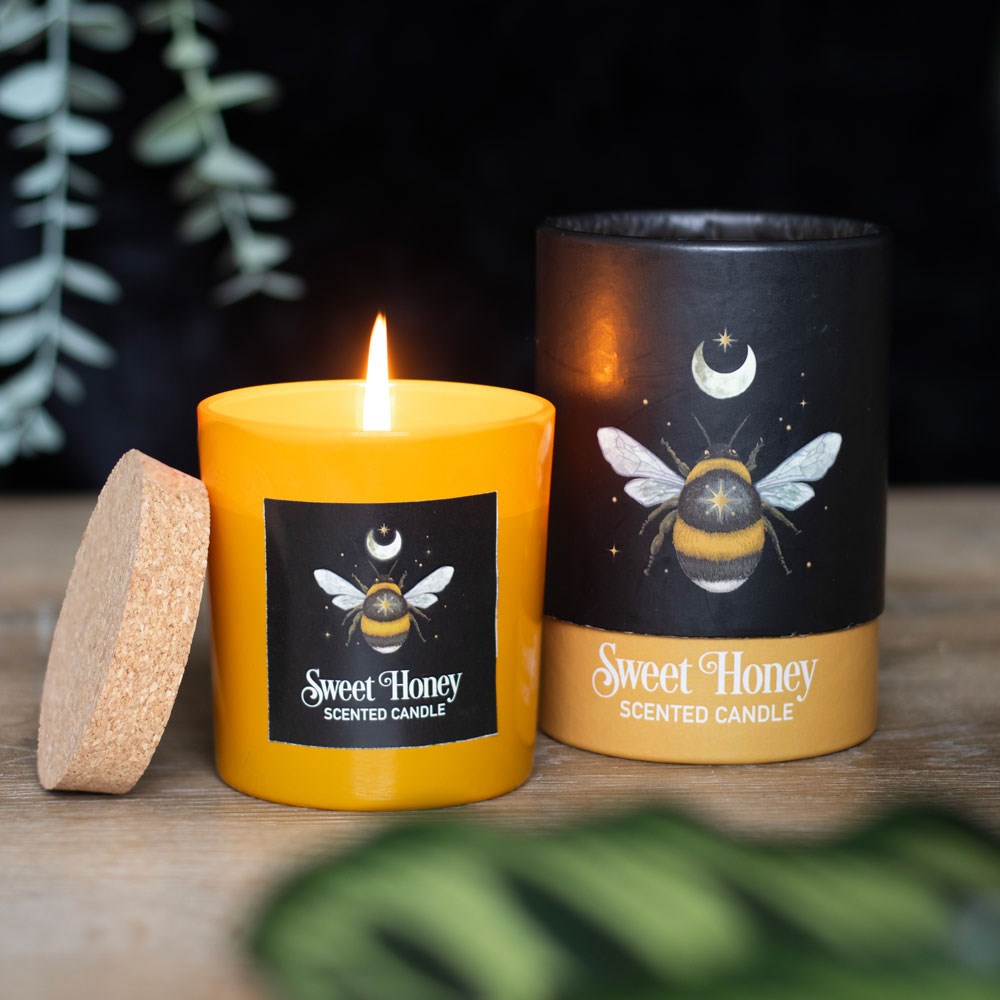 Sweet honey fragrance mystic bee scented candle