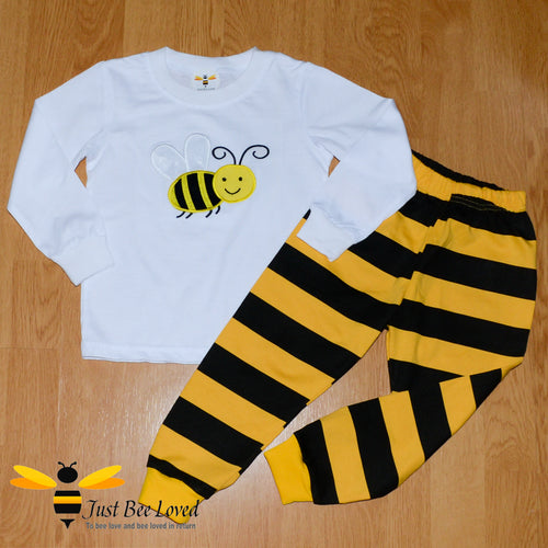 Top and pants bumble bee unisex pyjamas set
