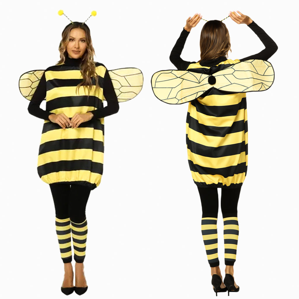 ladies bee fancy dress Amazon.com: MOVINPE Bee Costume for Women Adults, Halloween Funny Outfit Cosplay Accessories, Dress Wing Headband With Feelers Stockings Gloves : Clothing, Shoes & Jewelry