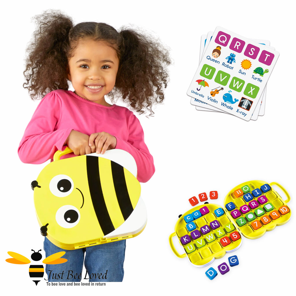 Children's Alpha Bee Learning Activity Carry Case Bee Toy