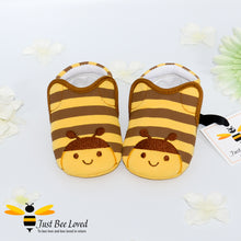 Load image into Gallery viewer, baby infant walker bumblebee booties
