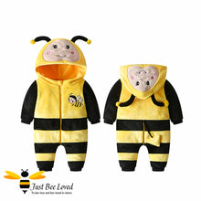 Load image into Gallery viewer,  Baby infant bumble bee costume romper onesie outfit