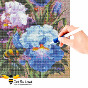Flowers and bumblebee 5D Diamond Painting Embroidery Square Drill Full Kit