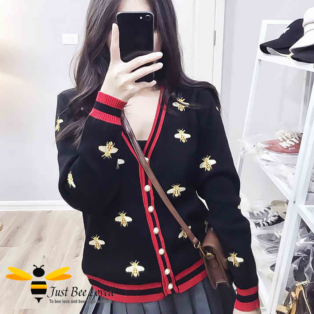 Gucci cardigan clearance bee