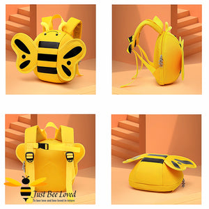 Children's bumble bee yellow backpack school bag