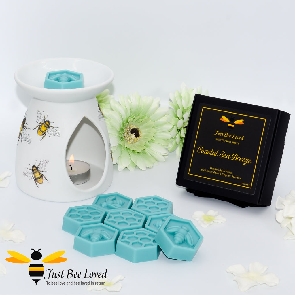 Just Bee Loved Handmade Luxury Organic Wax Melts Coastal Sea Breeze