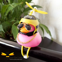 Load image into Gallery viewer, novelty biker rubber bee pink duck car bicycle ornament decoration