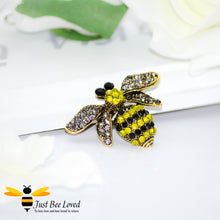 Load image into Gallery viewer, Vintage Rhinestone Crystal Bumblebee Brooch Bee Trendy Fashion Jewellery
