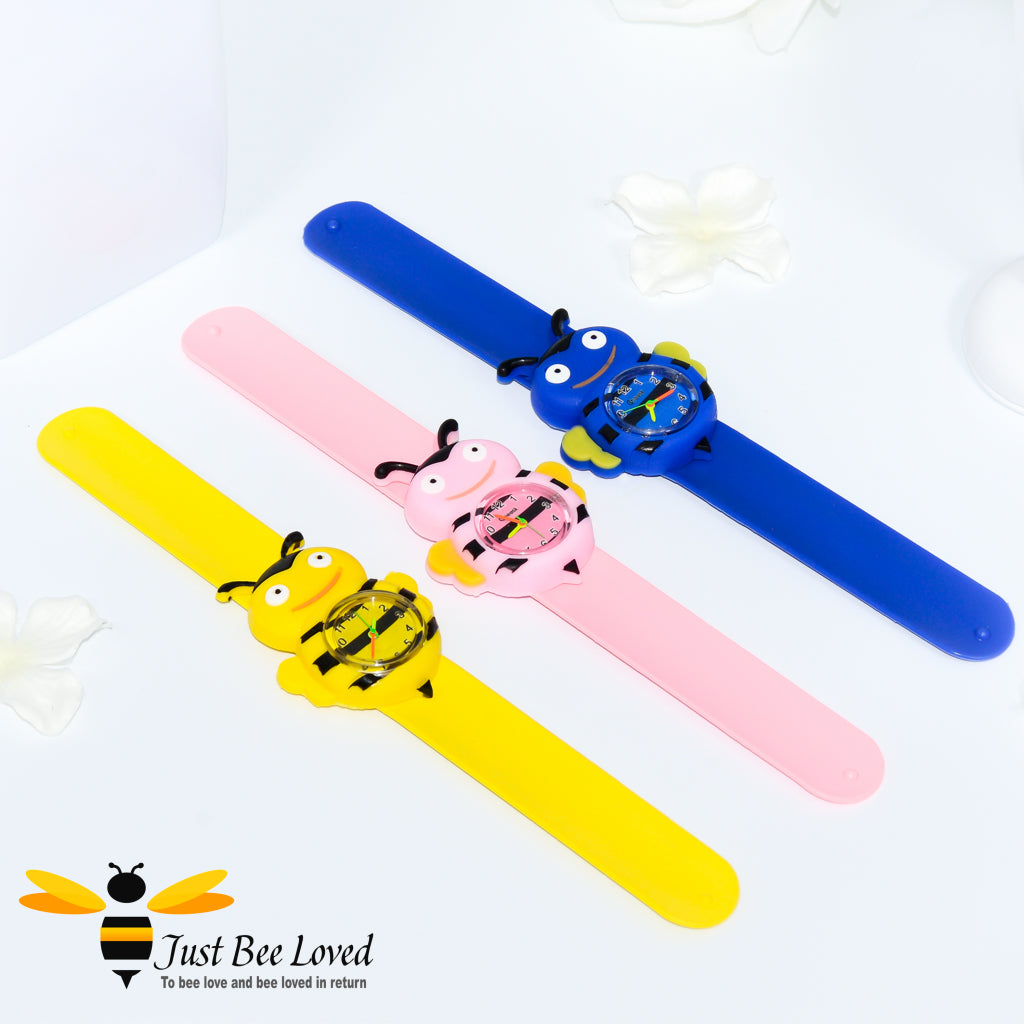 Children's Funny Bee Snap Watch in 3 Colours