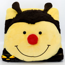 Load image into Gallery viewer, Original Pillow Pets Bumblebee Bee Fleece Throw Blanket and pillow