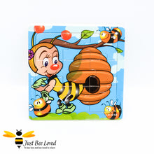 Load image into Gallery viewer, Wooden Small Bee Jigsaw Baby Puzzle