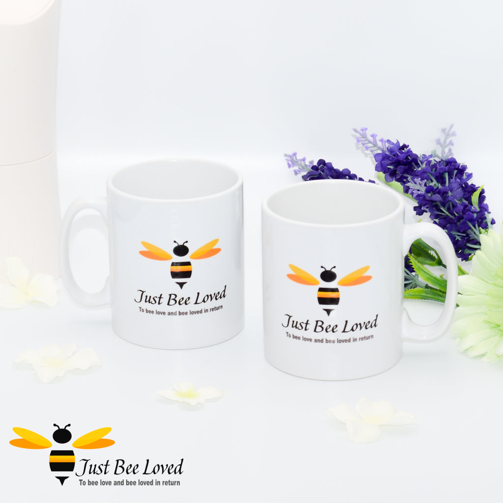 Just Bee Loved Signature Bee print Mug