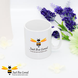 Just Bee Loved Signature Bee print Mug