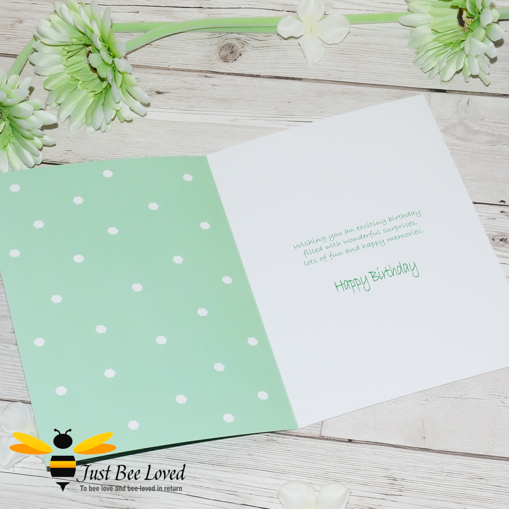 Just Bee Loved's children's 'Little Bee' greeting card.