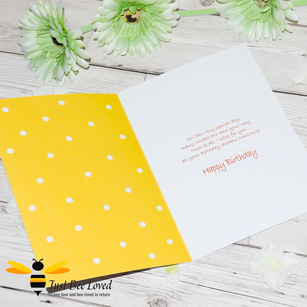 Just Bee Loved children's 'Little Bee' greeting card.
