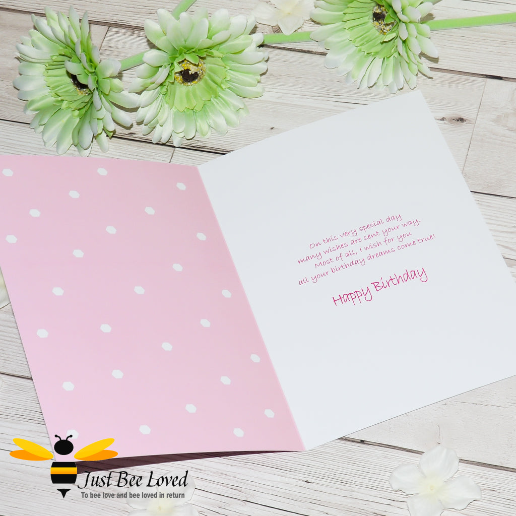 Just Bee Loved children's 'Little Bee' greeting card.