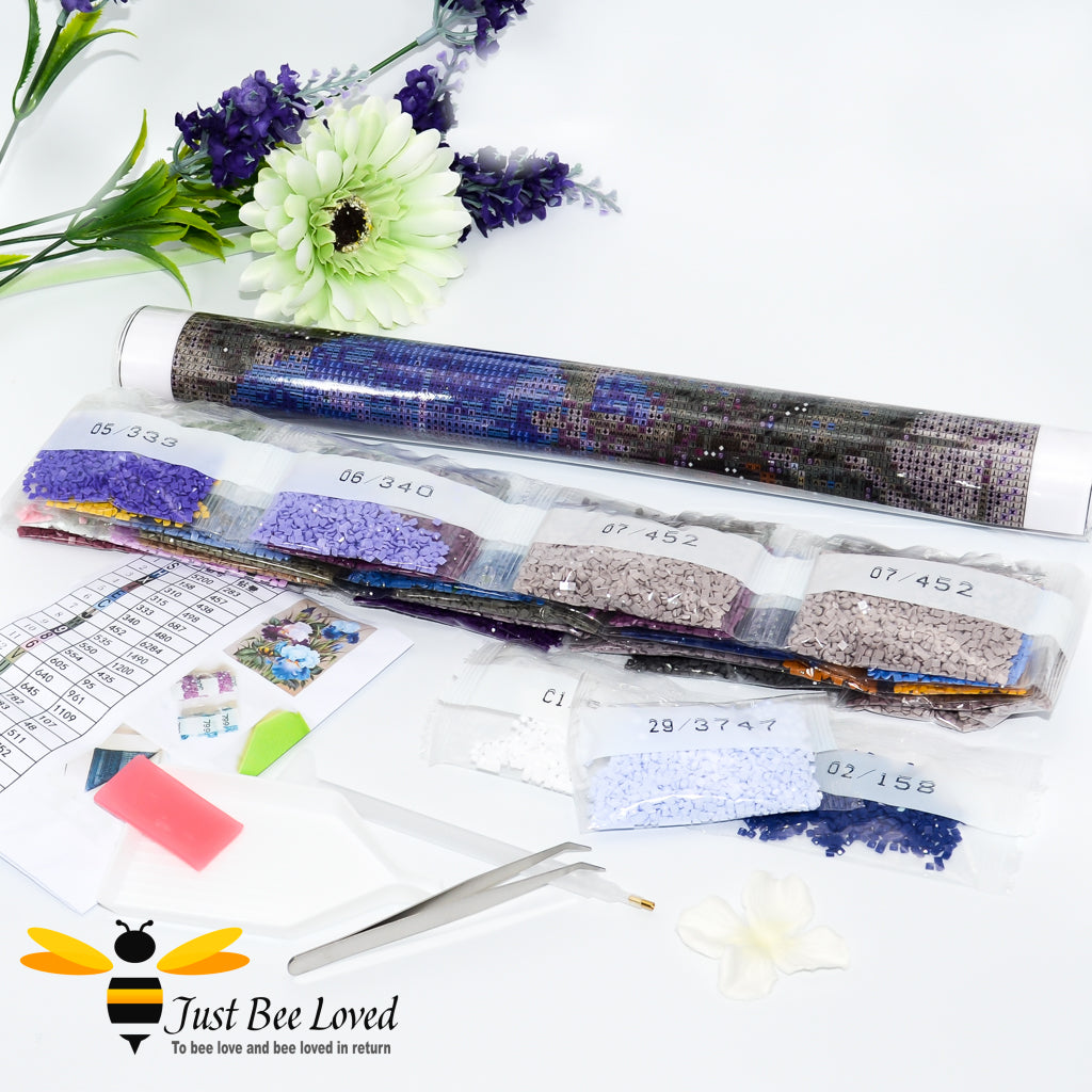 Flowers and bumblebee 5D Diamond Painting Embroidery Square Drill Full Kit